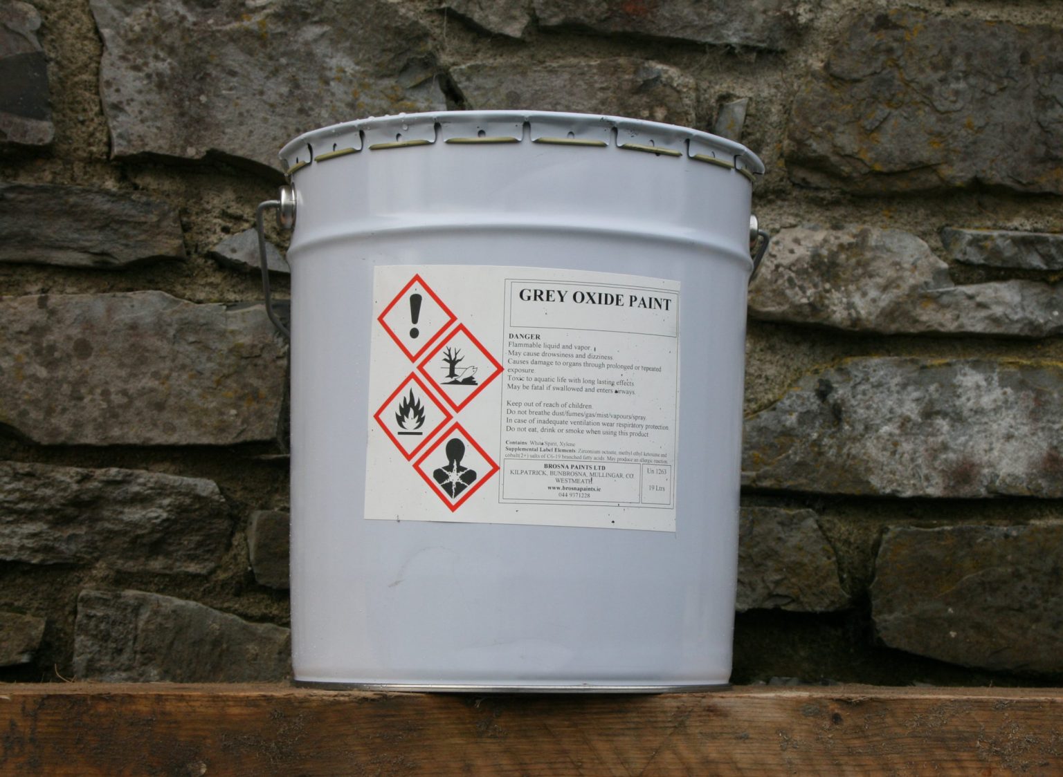 Grey Oxide Paint 19 Ltr AntiCorrosive Shed Paint Brosna Paints